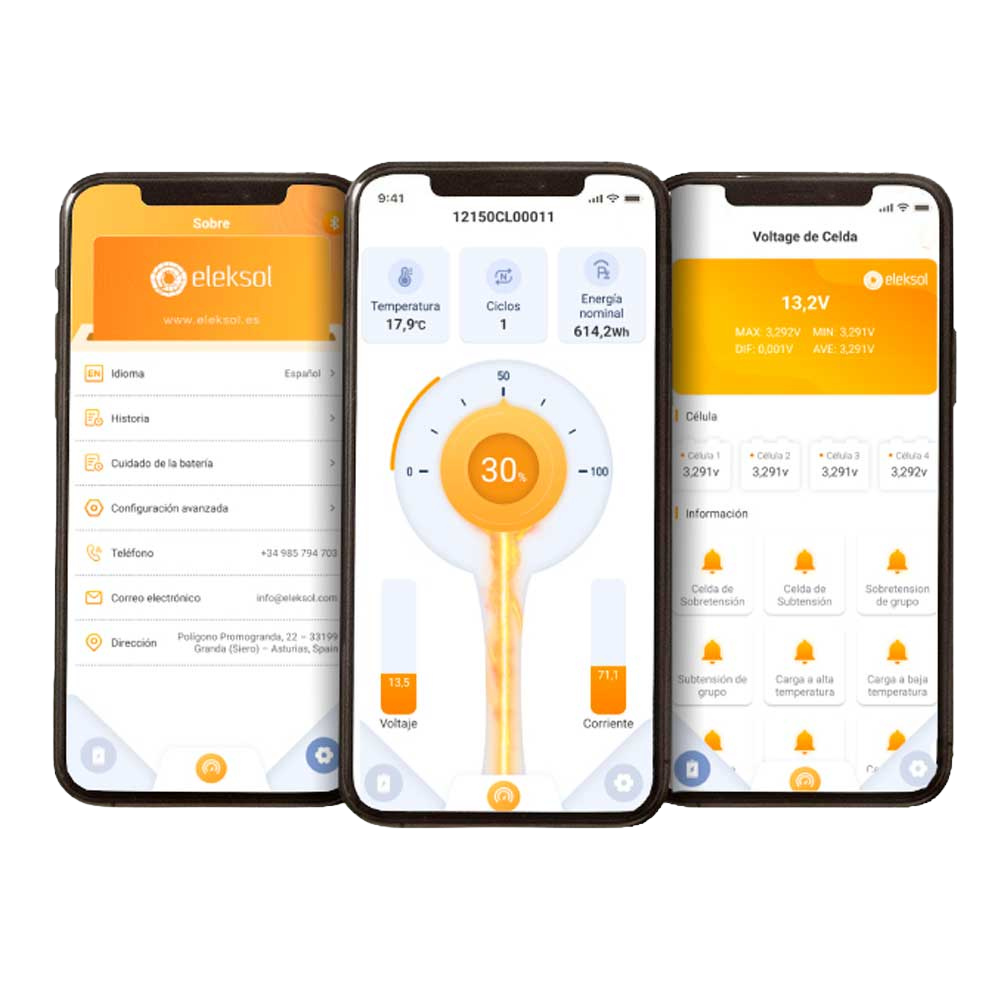App Eleksol · capturas originales